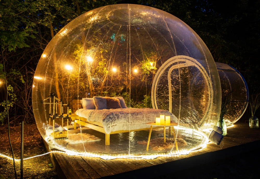 how do bubble tents work